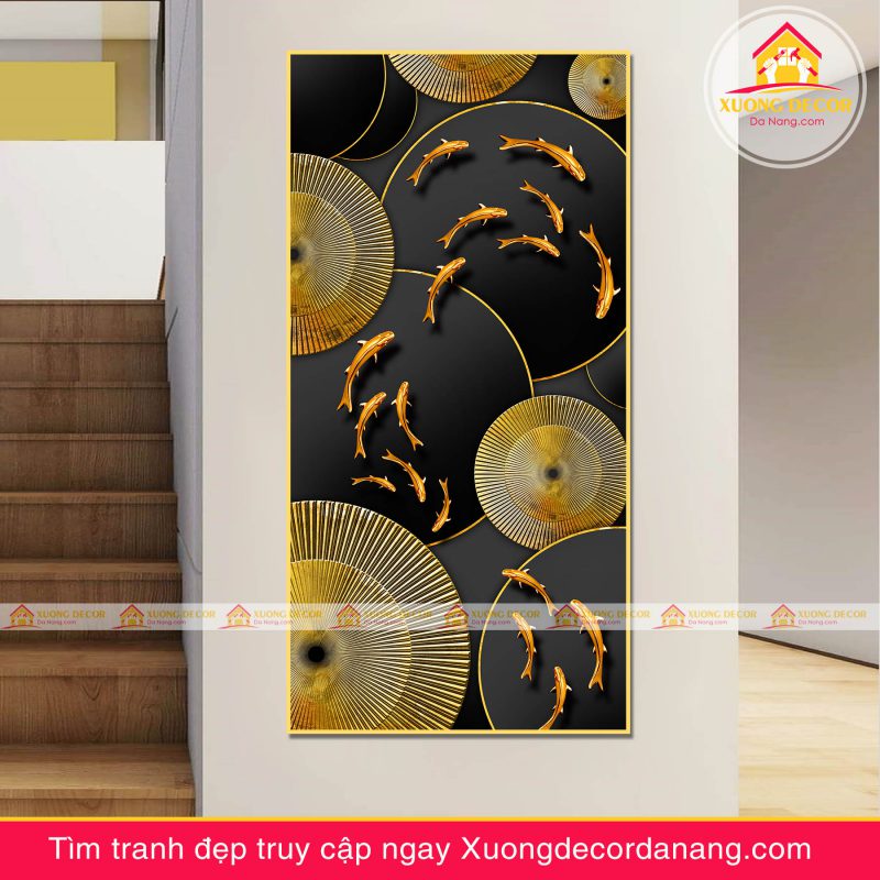tranh cá koi cá chép tranhtreo tường đà nẵng xuongdecordanang