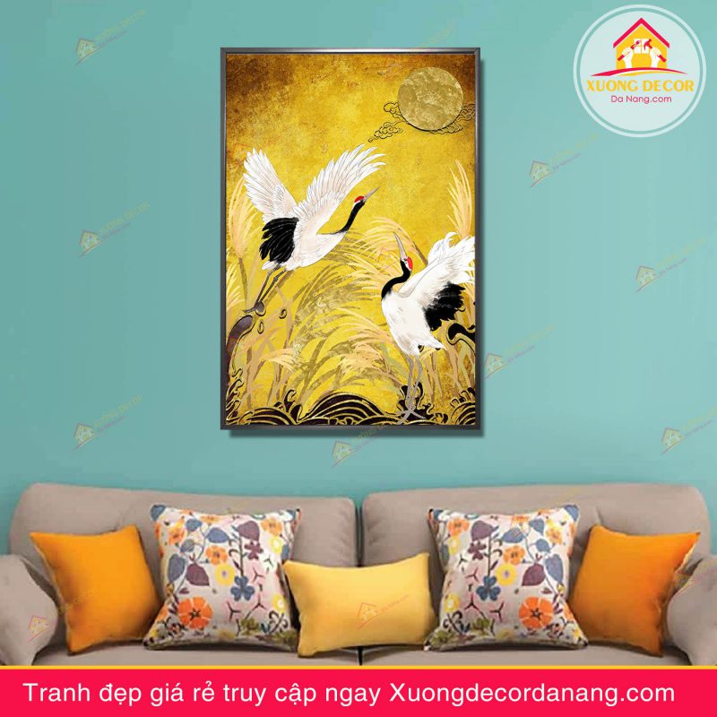 tranh-canvas-chim-hac-hong-hac-con-co-tranh-treo-tuong-phong-khach-ngu-cau-thang-van-phong-da-nang