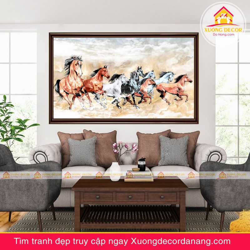 tranh treo tường mã đáo thành công, tranh độc mã tranh treo tường đà nẵng xuongdecordanang