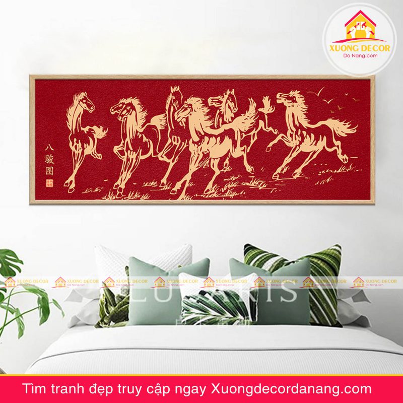 tranh treo tường mã đáo thành công, tranh độc mã tranh treo tường đà nẵng xuongdecordanang