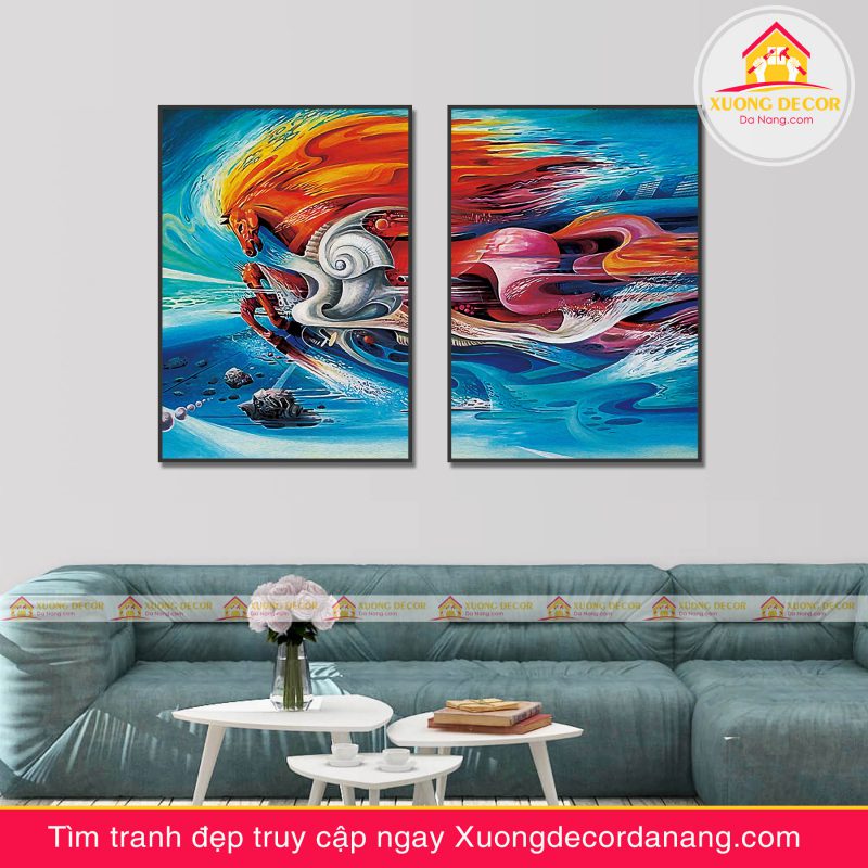 tranh treo tường mã đáo thành công, tranh độc mã tranh treo tường đà nẵng xuongdecordanang