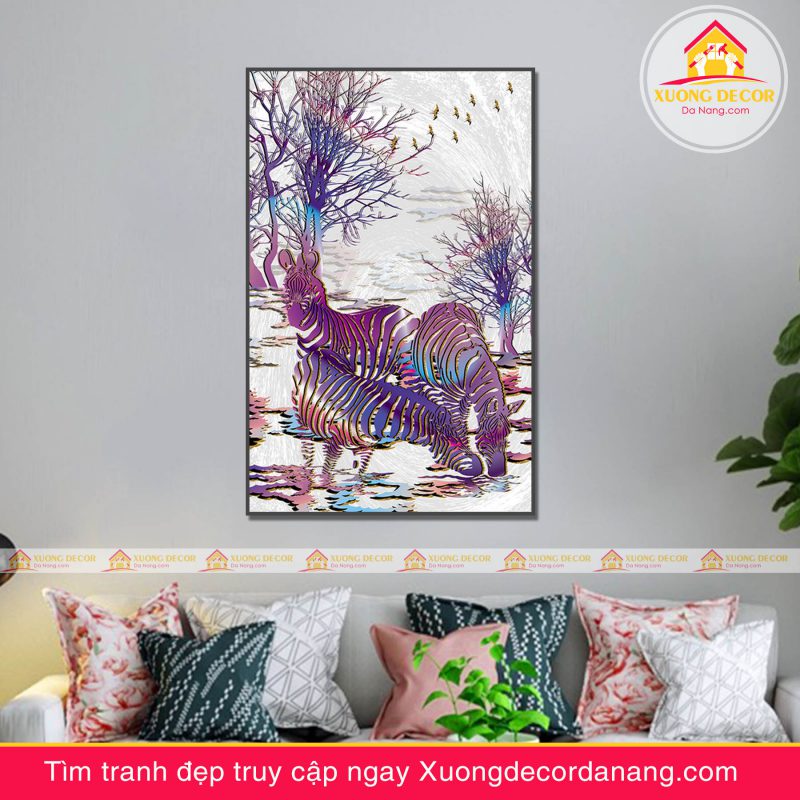 tranh treo tường mã đáo thành công, tranh độc mã tranh treo tường đà nẵng xuongdecordanang