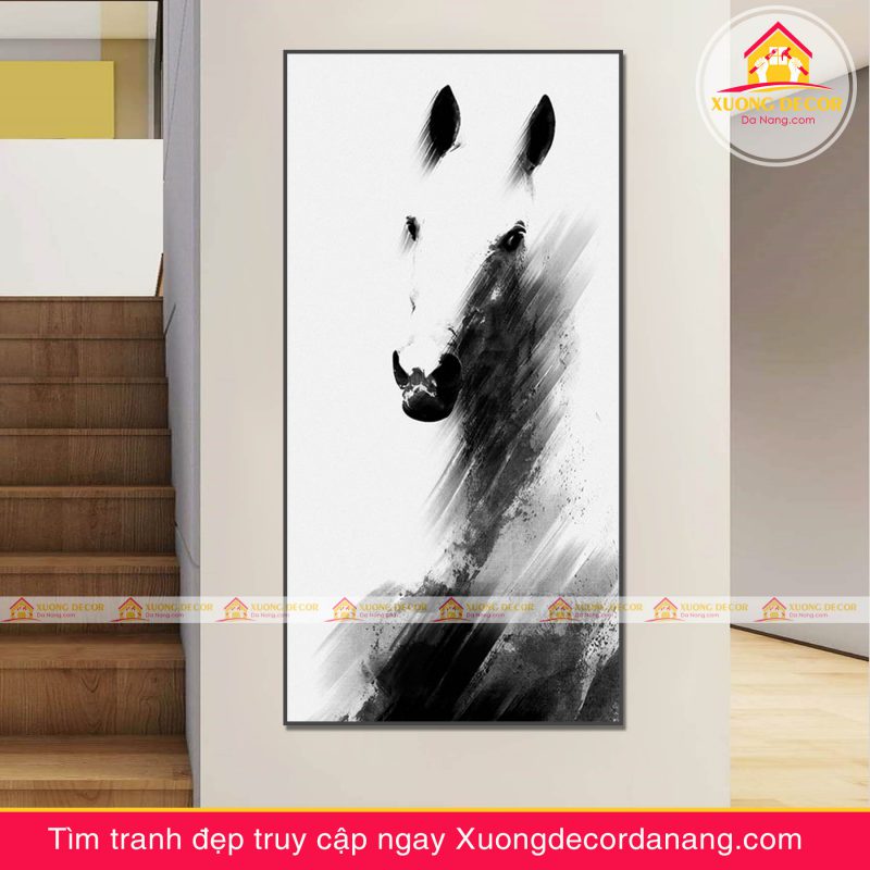 tranh treo tường mã đáo thành công, tranh độc mã tranh treo tường đà nẵng xuongdecordanang