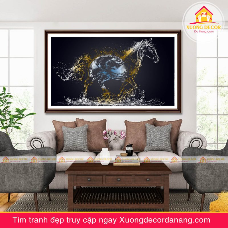 tranh treo tường mã đáo thành công, tranh độc mã tranh treo tường đà nẵng xuongdecordanang