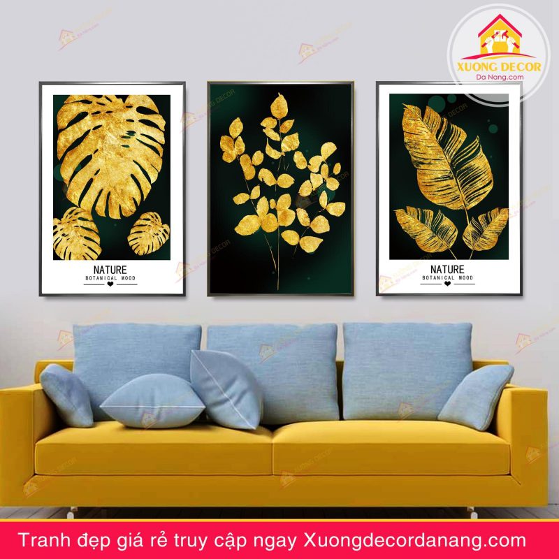 tranh-canvas-decor-hoa-la-cay-treo-tuong-phong-ngu-khach-van-phong-da-nang-tranh-hoa-la-dep-tranh-la-vàng