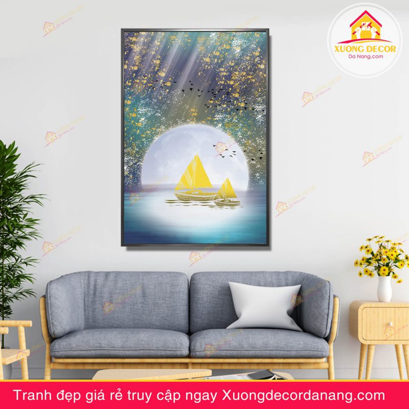 tranh-canvas-thuyen-buom-treo-tuong-phong-khach-van-phong-tai-da-nang-gia-re