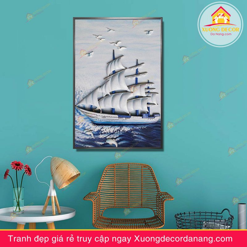 tranh-canvas-thuyen-buom-treo-tuong-phong-khach-van-phong-tai-da-nang-gia-re