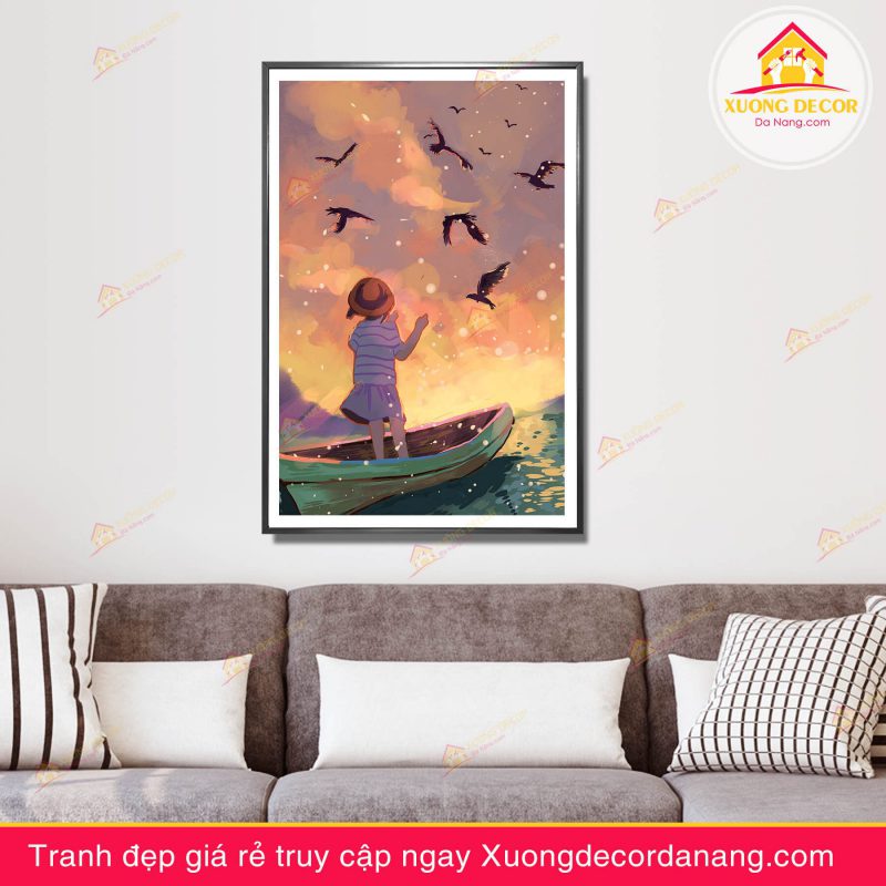 tranh-co-gai-tranh-canvas-thuyen-buom-treo-tuong-phong-khach-van-phong-tai-da-nang-gia-re