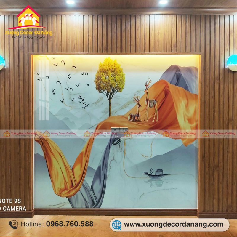 Tranh tráng gương, tranh bóng gương, tranh phủ bóng, tranh mica, tranh pha lê Đà Nẵng