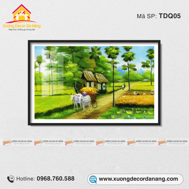 Tranh đồng quê, tranh phong cảnh đồng quê phòng khách