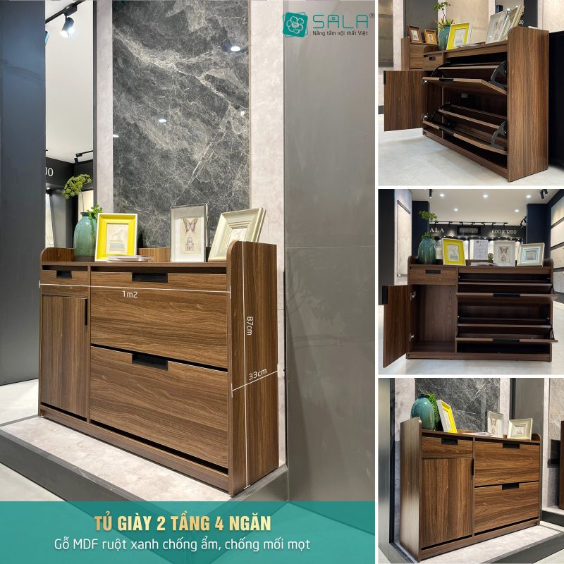 Xưởng sản xuất Tủ Giày Dép gỗ MDF tại Đà Nẵng, giá rẻ