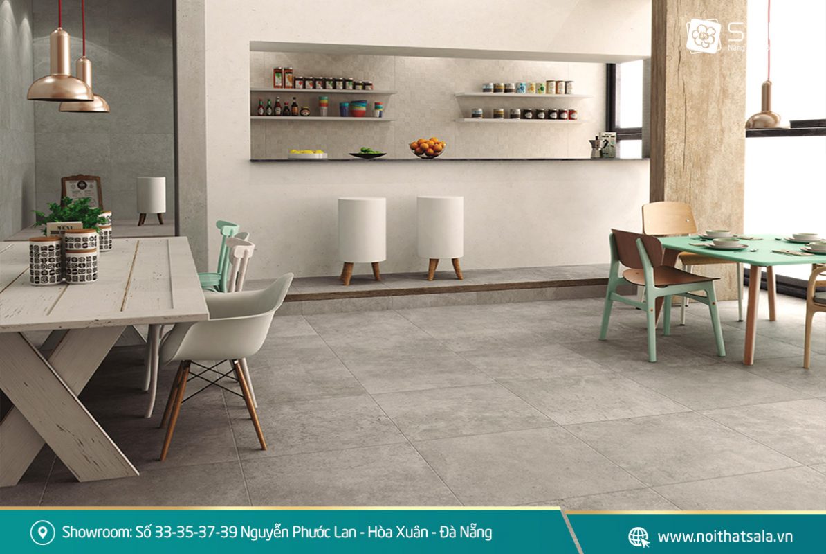 Gạch giả bê tông xu hướng gạch ốp lát mới nhất
