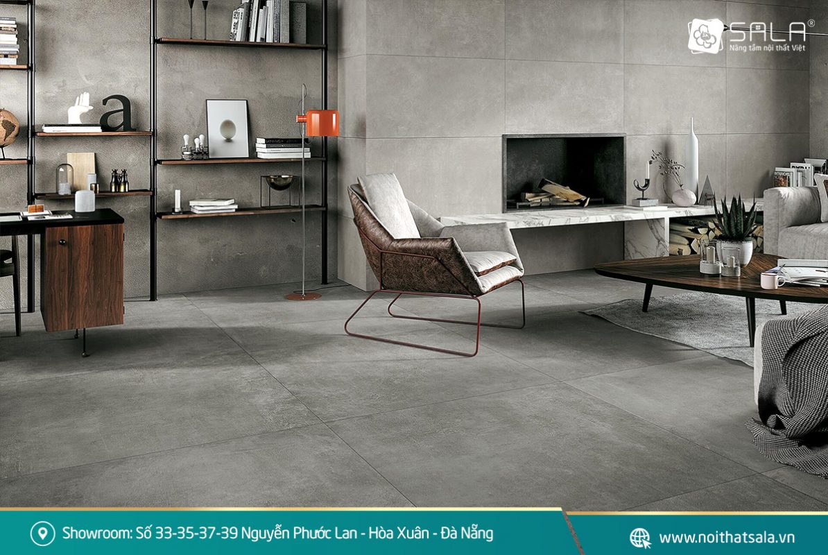 Gạch giả bê tông xu hướng gạch ốp lát mới nhất