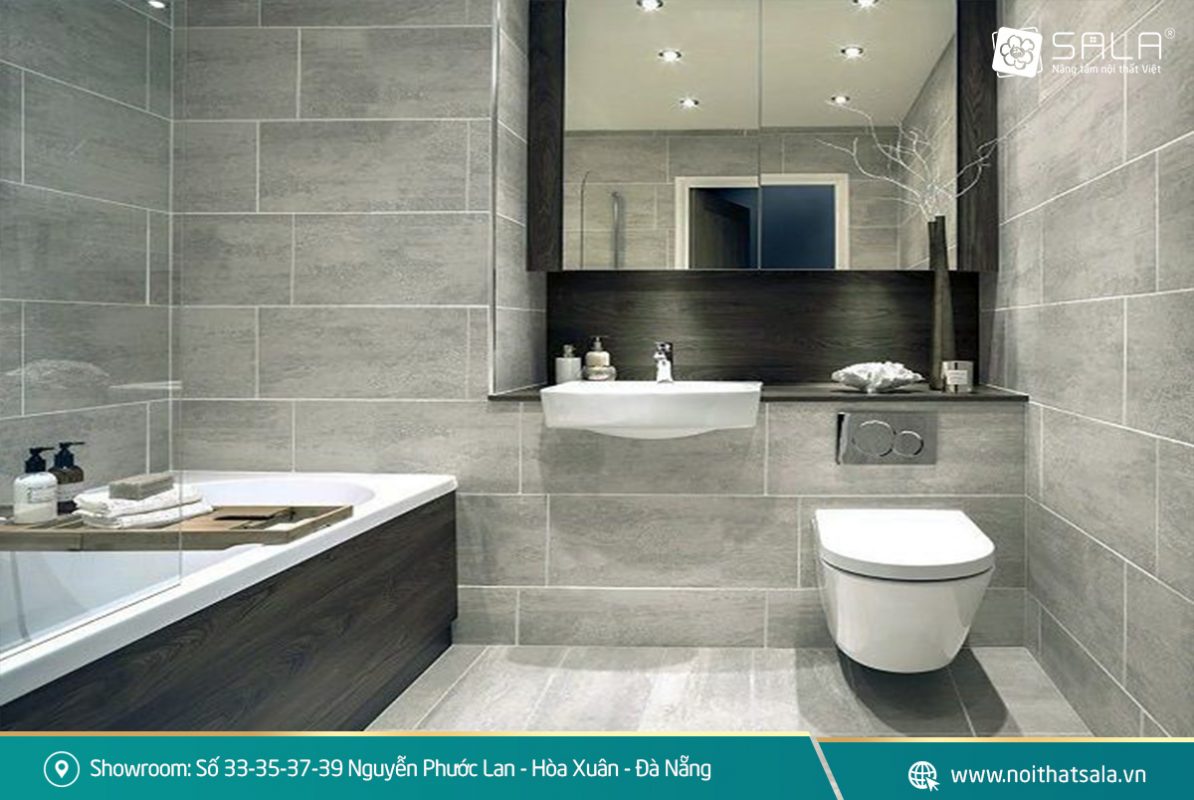 Gạch giả bê tông xu hướng gạch ốp lát mới nhất