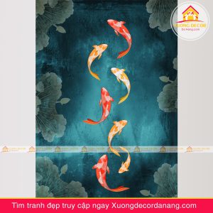 tranh cá koi cá chép tranhtreo tường đà nẵng xuongdecordanang