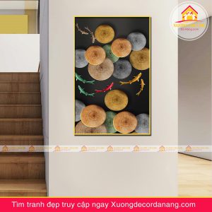 tranh cá koi cá chép tranhtreo tường đà nẵng xuongdecordanang