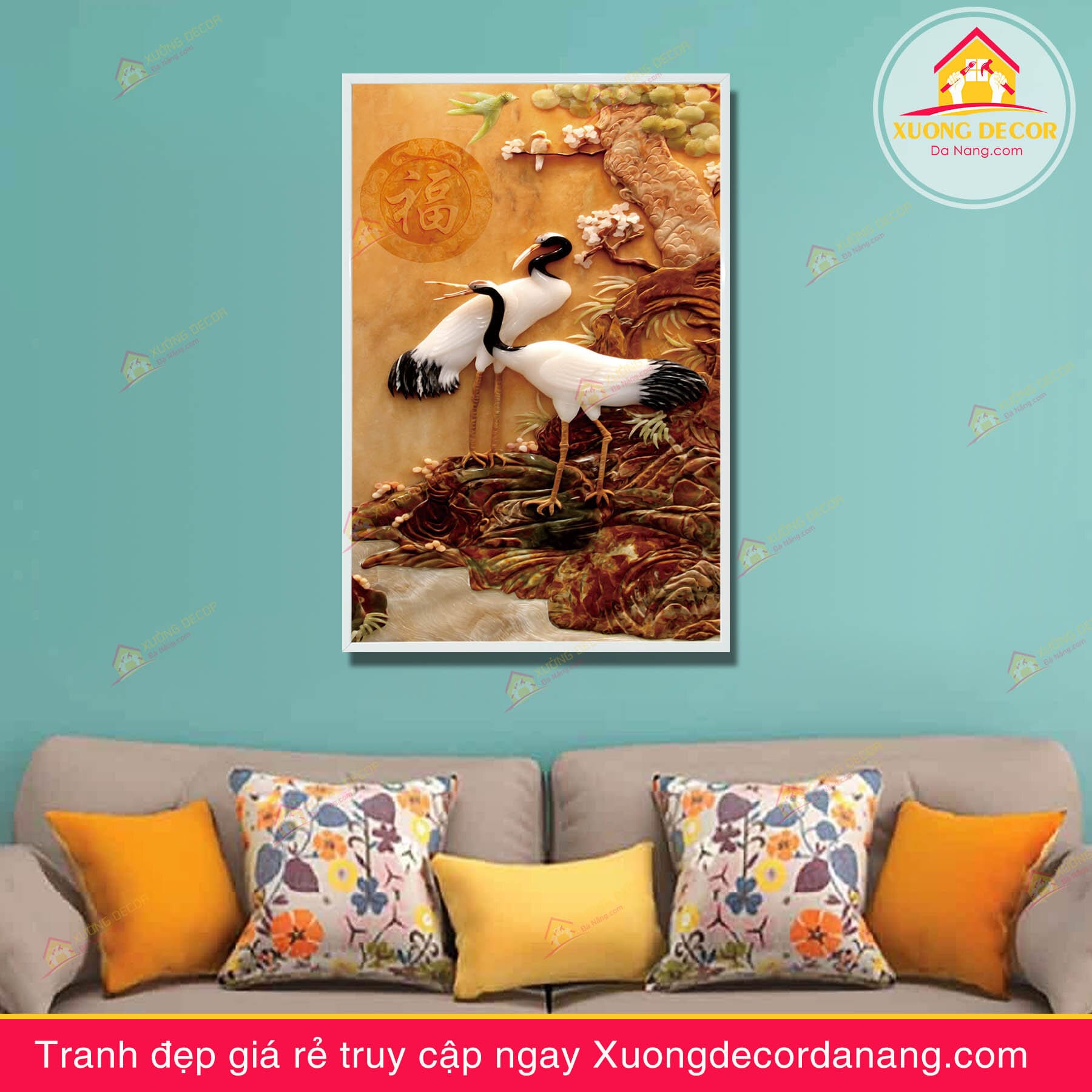 tranh-canvas-chim-hac-hong-hac-con-co-tranh-treo-tuong-phong-khach-ngu-cau-thang-van-phong-da-nang