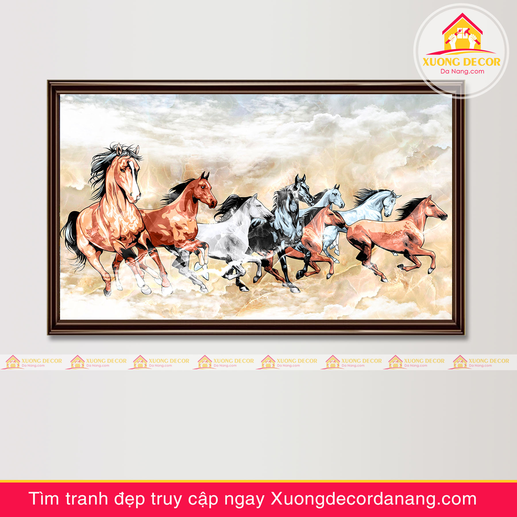 tranh treo tường mã đáo thành công, tranh độc mã tranh treo tường đà nẵng xuongdecordanang