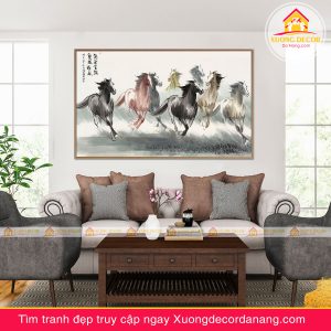 tranh treo tường mã đáo thành công, tranh độc mã tranh treo tường đà nẵng xuongdecordanang