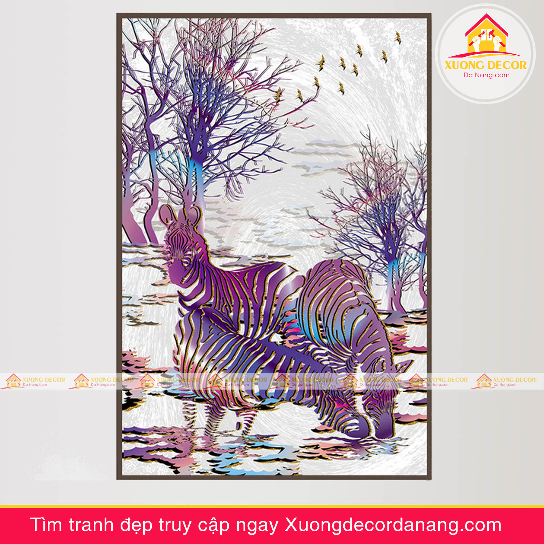 tranh treo tường mã đáo thành công, tranh độc mã tranh treo tường đà nẵng xuongdecordanang
