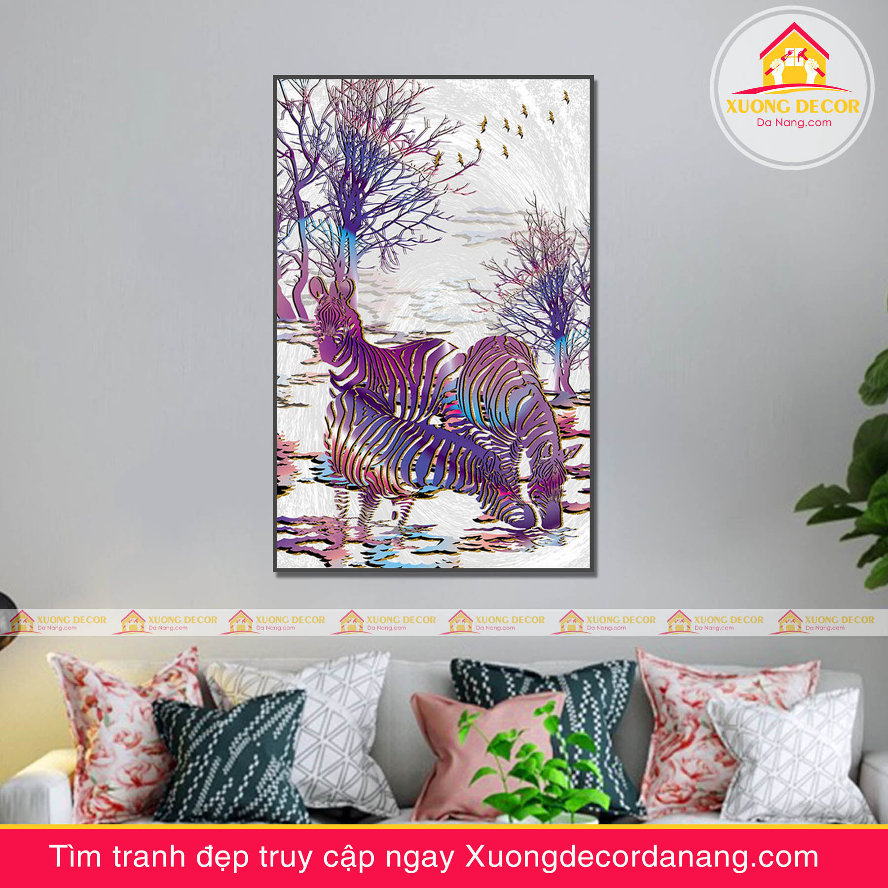 tranh treo tường mã đáo thành công, tranh độc mã tranh treo tường đà nẵng xuongdecordanang