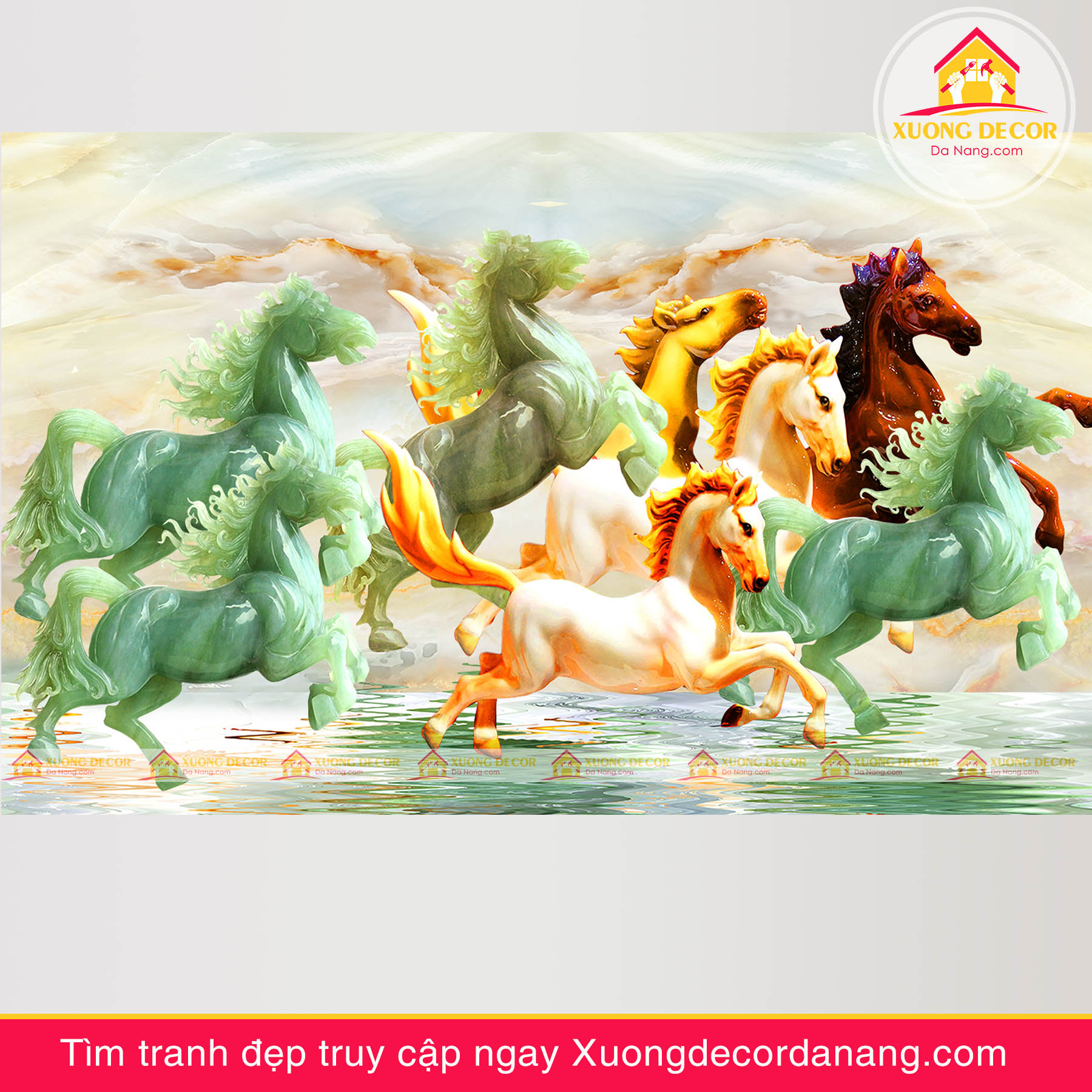 tranh treo tường mã đáo thành công, tranh độc mã tranh treo tường đà nẵng xuongdecordanang