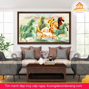 tranh treo tường mã đáo thành công, tranh độc mã tranh treo tường đà nẵng xuongdecordanang