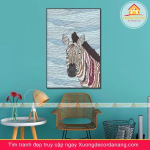 Tranh canvas nghệ thuật,tranh treo tường mã đáo thành công, tranh độc mã tranh treo tường đà nẵng xuongdecordanang