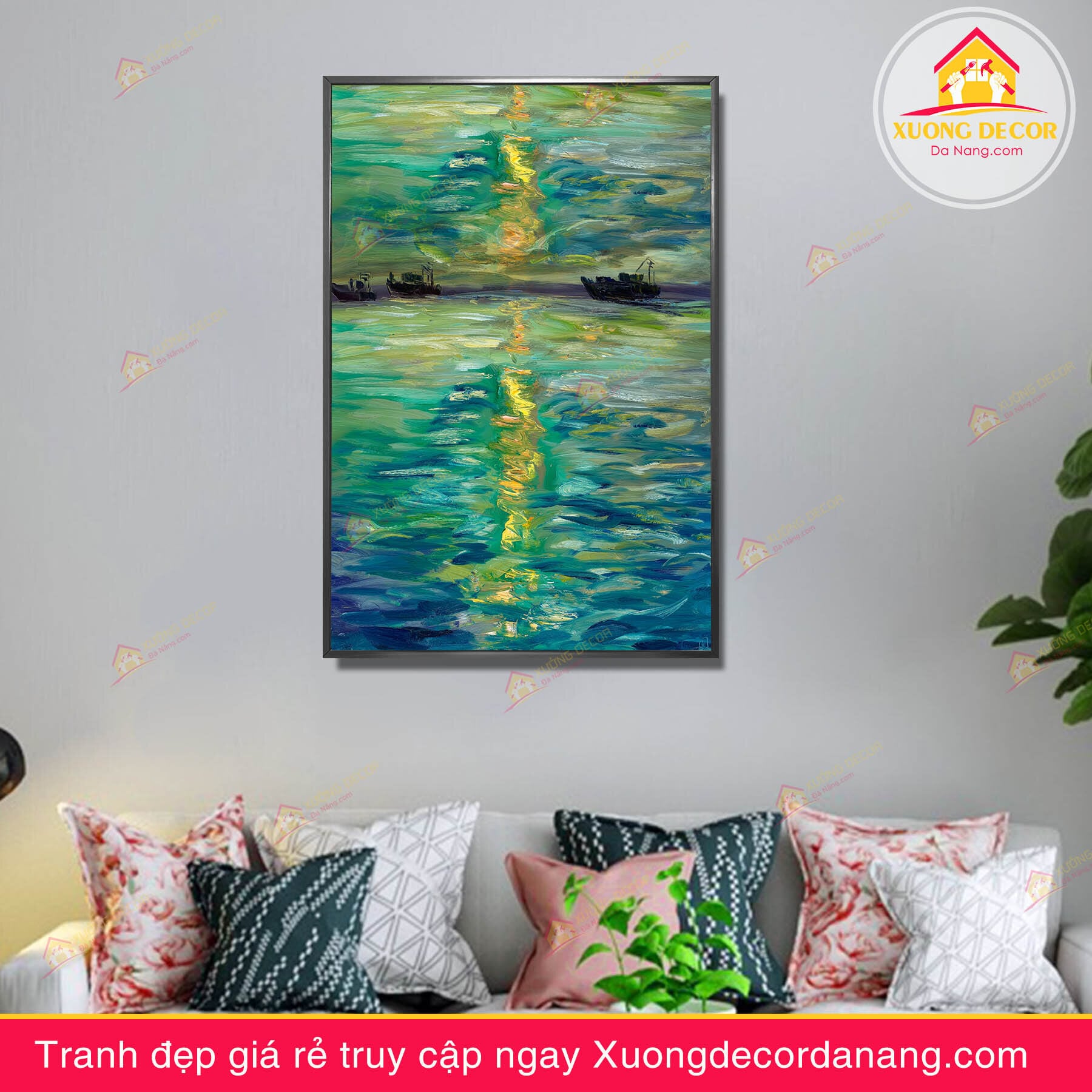 tranh-canvas-thuyen-buom-treo-tuong-phong-khach-van-phong-tai-da-nang-gia-re