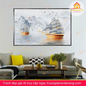 tranh-canvas-thuyen-buom-treo-tuong-phong-khach-van-phong-tai-da-nang-gia-re