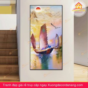tranh-canvas-thuyen-buom-treo-tuong-phong-khach-van-phong-tai-da-nang-gia-re