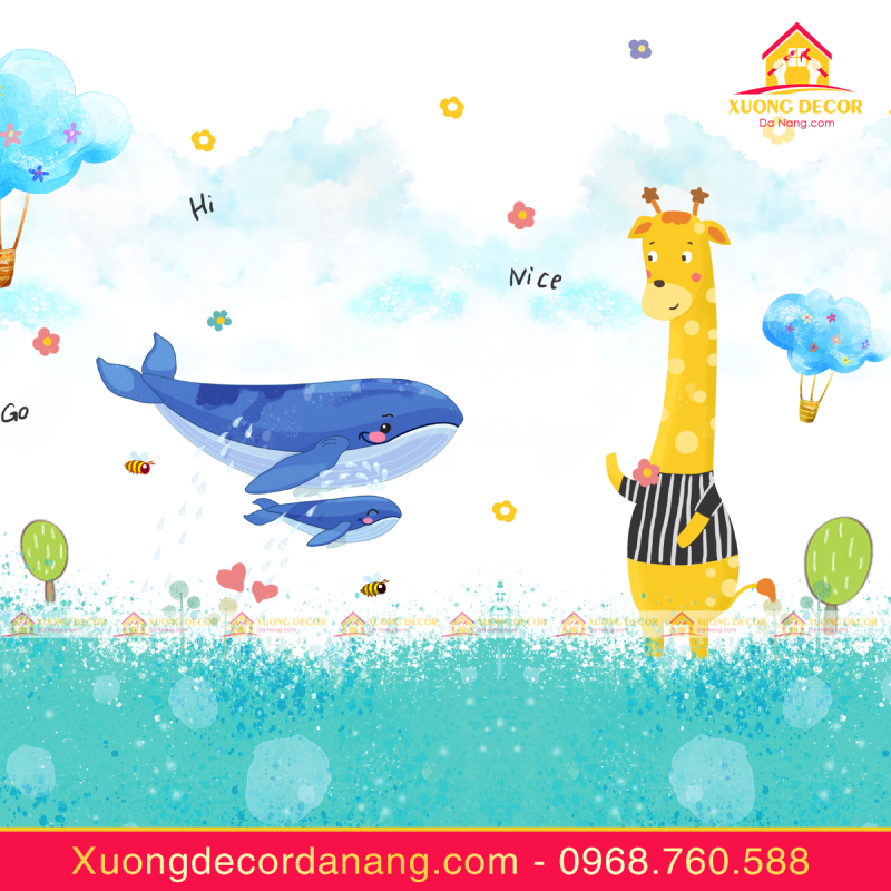 Giấy Decal dán tường xuongdecordanang