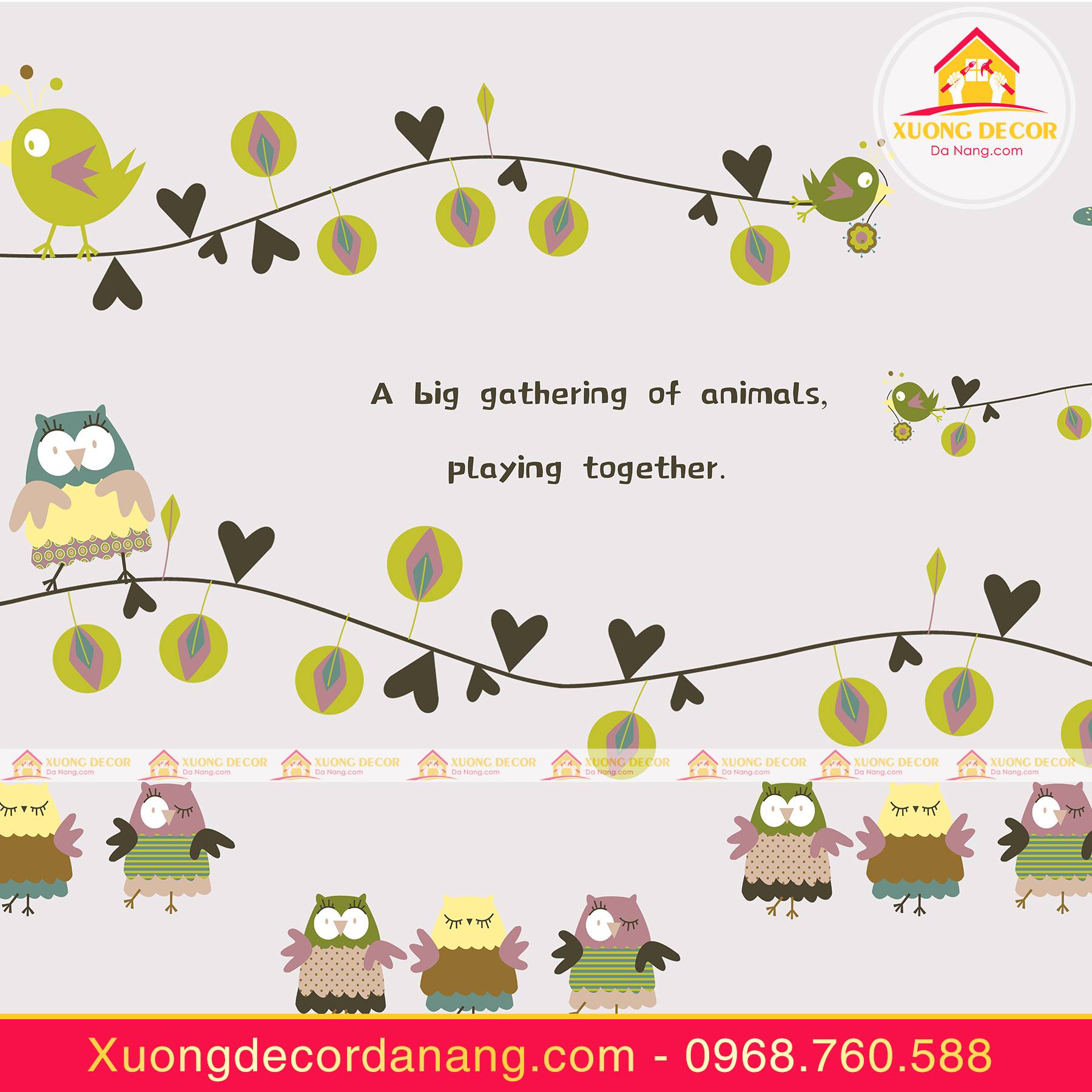 Giấy Decal dán tường xuongdecordanang