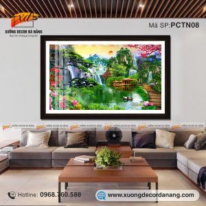 TRANH PHÒNG KHÁCH, TRANH PHONG CẢNH THÁC NƯỚC, TRANH PHONG THỦY