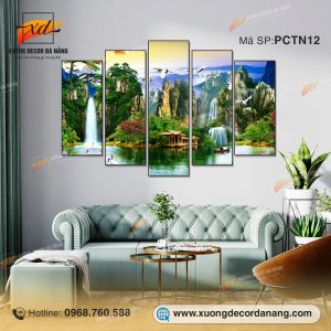 TRANH PHÒNG KHÁCH, TRANH PHONG CẢNH THÁC NƯỚC, TRANH PHONG THỦY